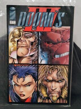 Doom's IV #3 Image Comics 1994 - Vintage NBA Jam Sega CD / Game Boy Ad Back